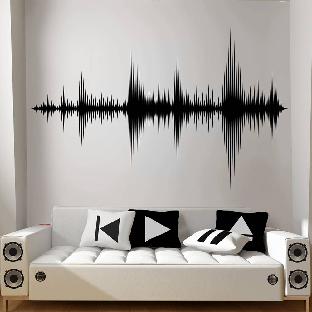 Audio Music Remover Free - Calcomanía de pared de onda de