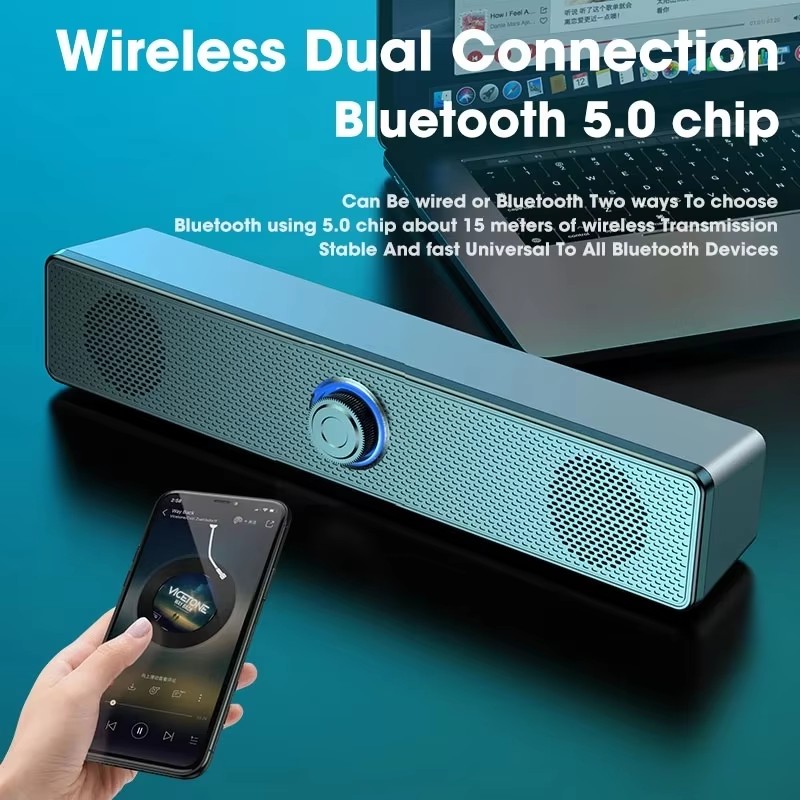 Audio Music Box - Barra de Sonido Musical para Computadora,
