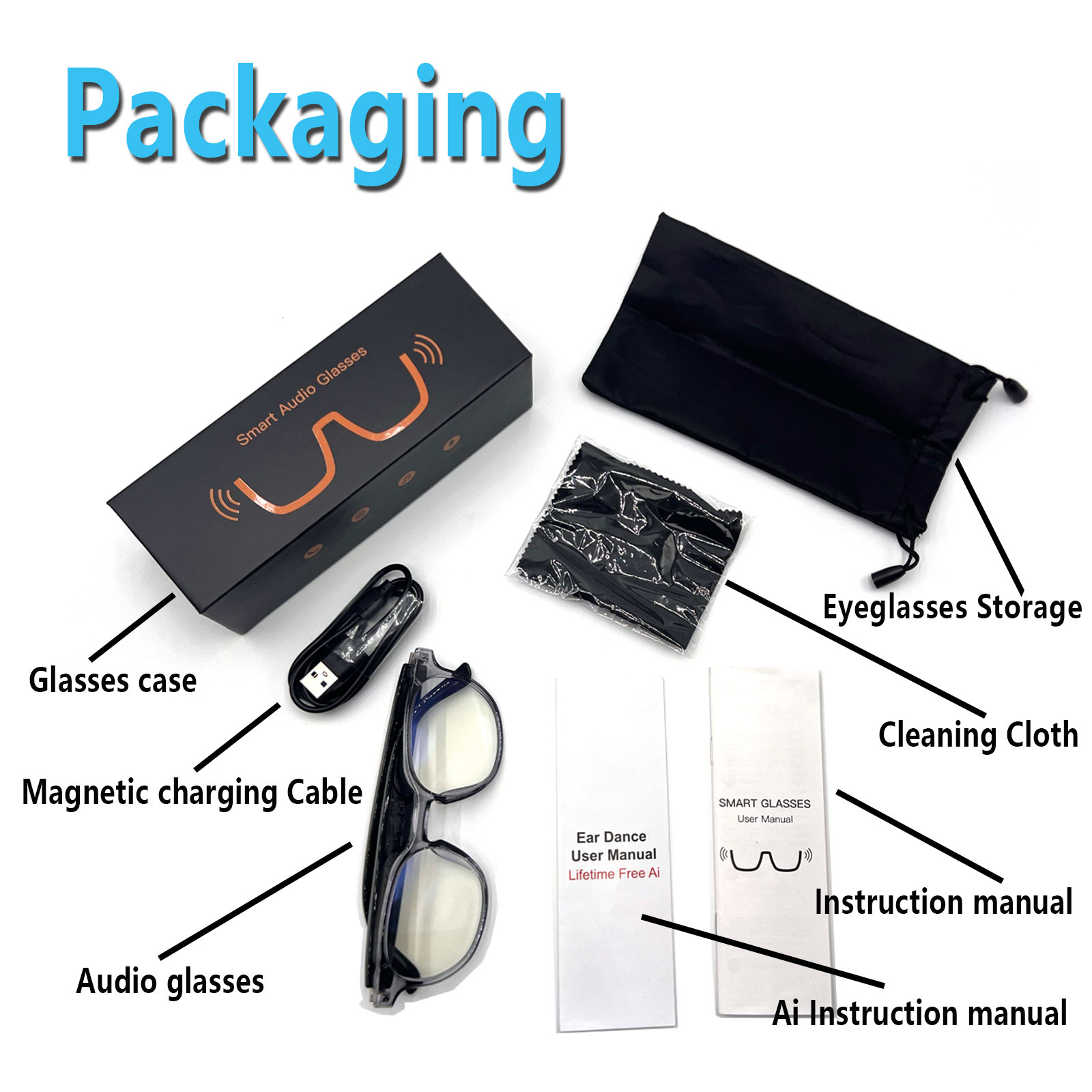 Audio Music Hifi - Gafas de Audio Inteligentes, Traducción en