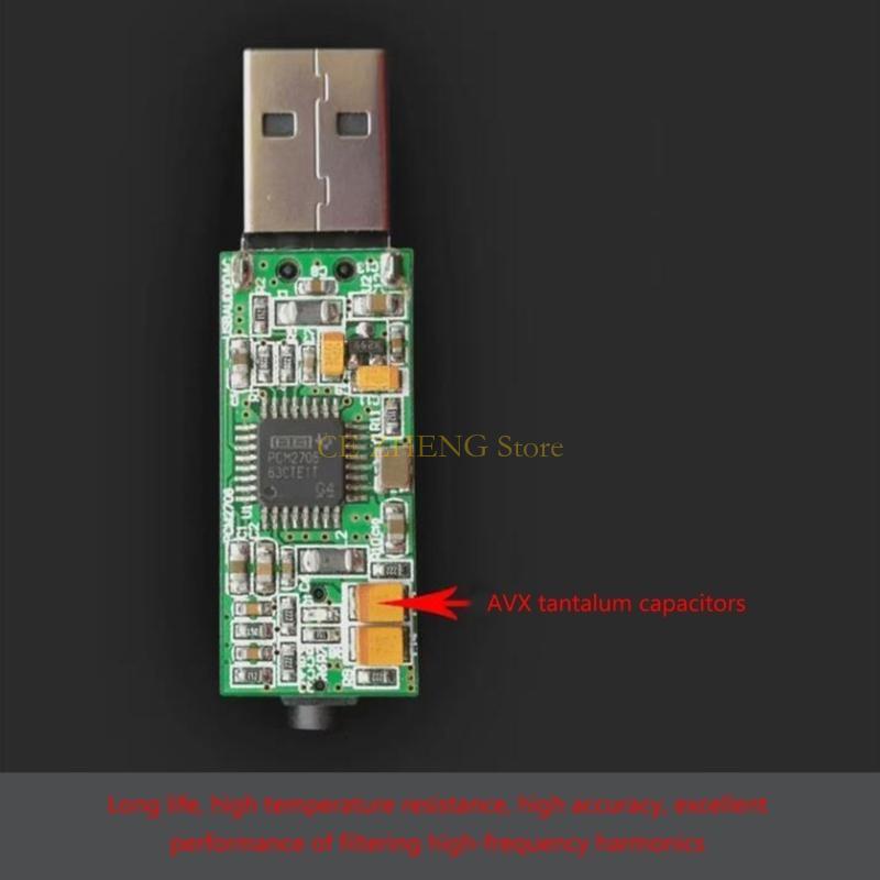 Headphone Amplifier Dac - Adaptador tarjeta sonido USB profesional E56B,