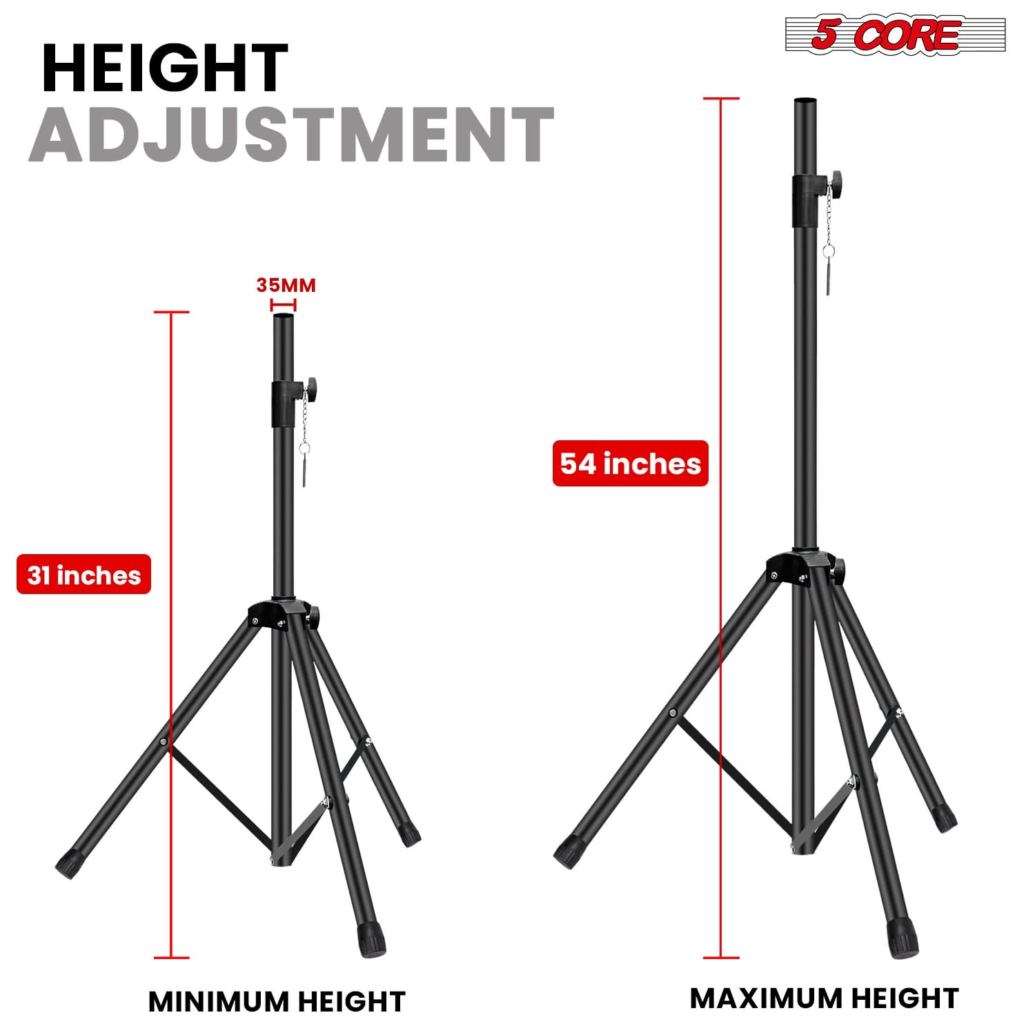 Soporte de Altavoz de 5 Nivele - Speaker Stand Tripod reseña y precio