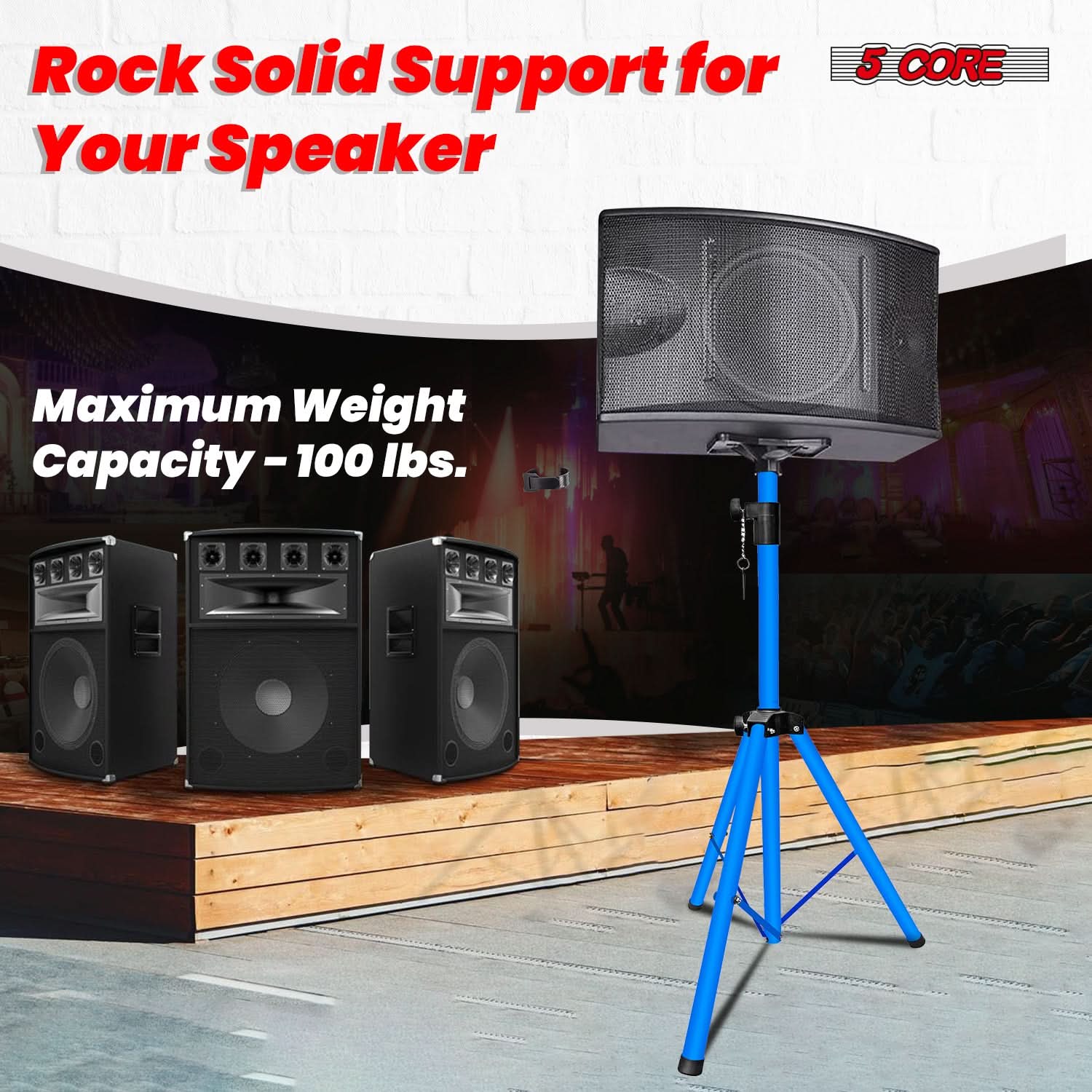Soporte de Altavoz de 5 Nivele - Speaker Stand Tripod reseña y precio