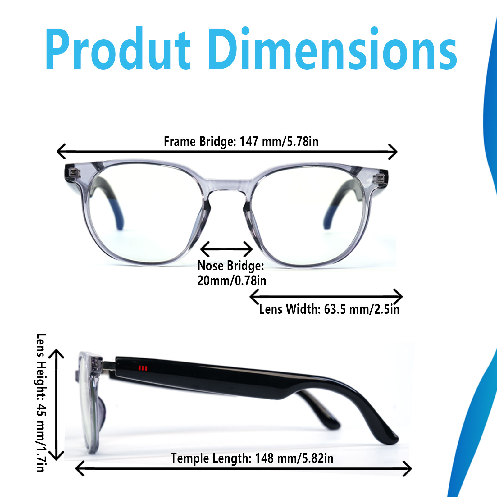 Gafas de Audio Inteligentes, T - Audio Music Hifi reseña y precio