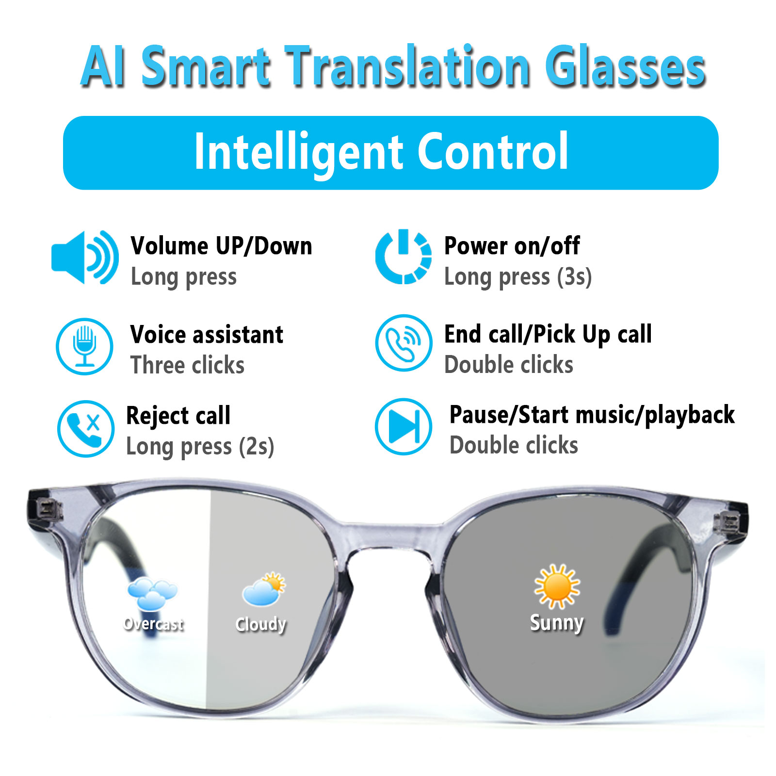 Gafas de Audio Inteligentes, T - Audio Music Hifi reseña y precio