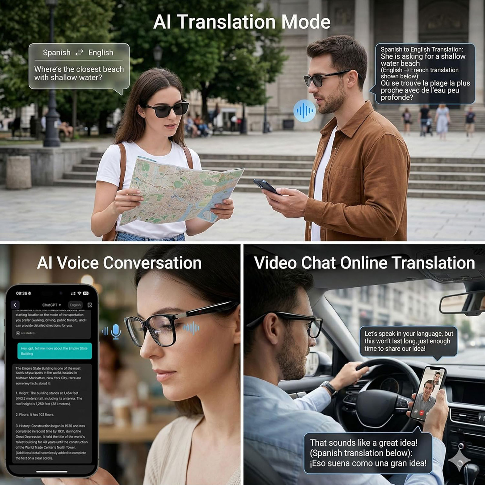 Gafas Inteligentes con Audio,  - Audio Music Hifi reseña y precio