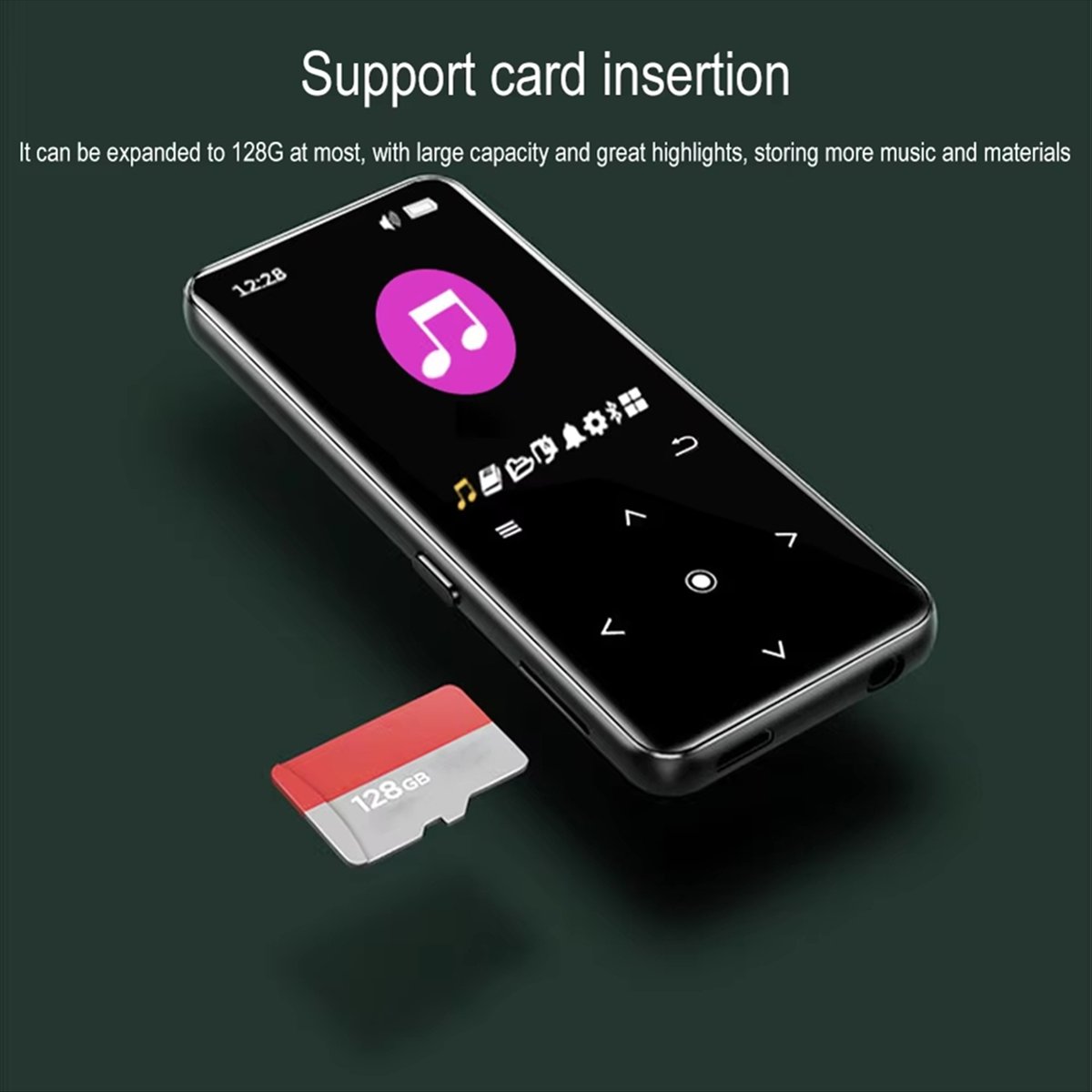 Reproductor MP3 con Bluetooth  - Music Audiobook reseña y precio